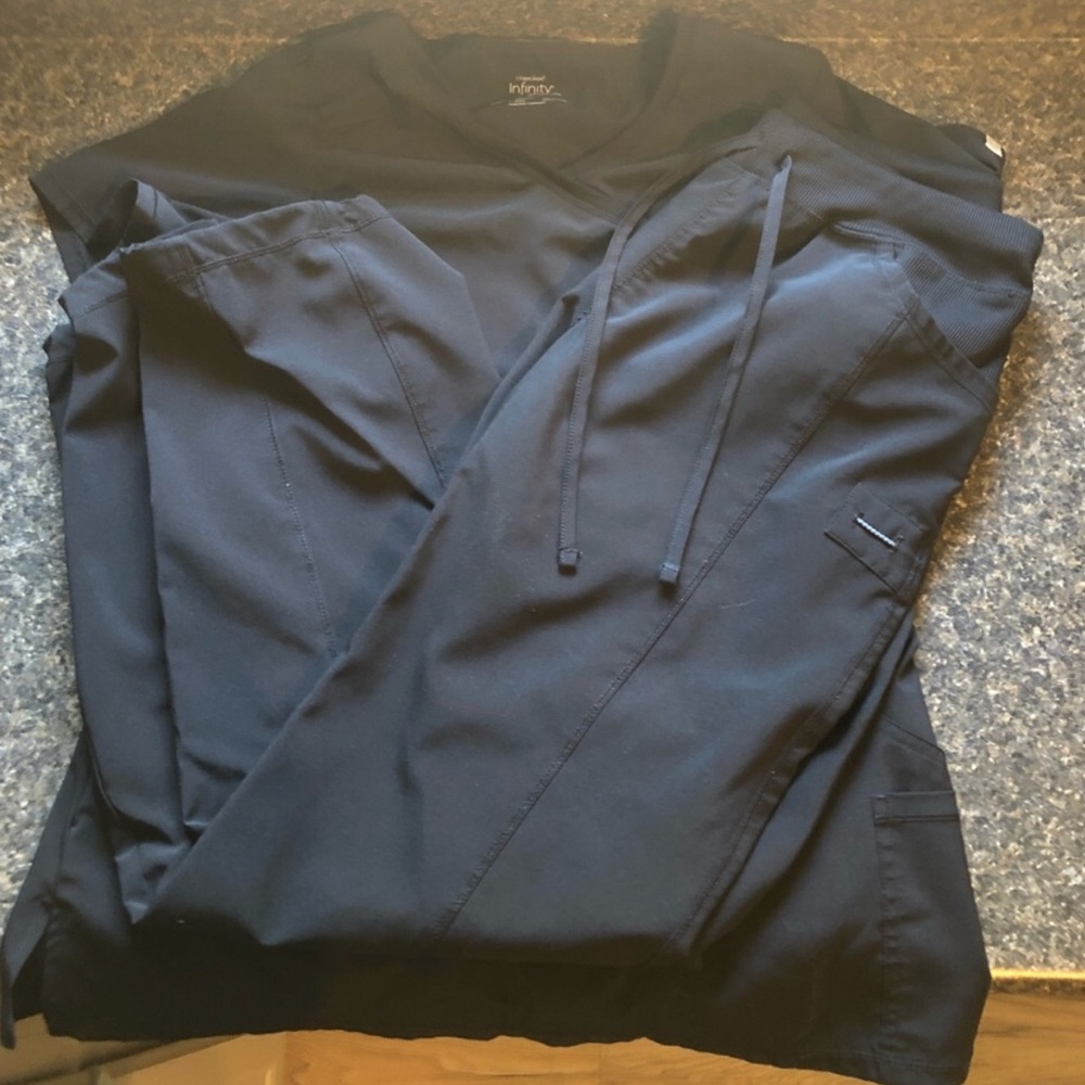 Black Scrub Set